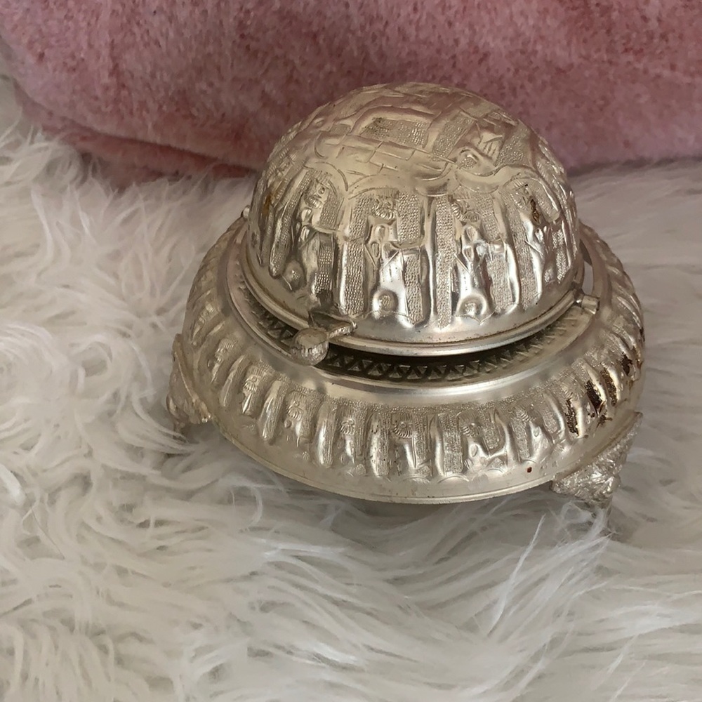 Antique Middle Eastern caviar dish